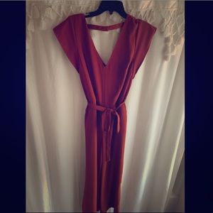 Burnt orange jumpsuit